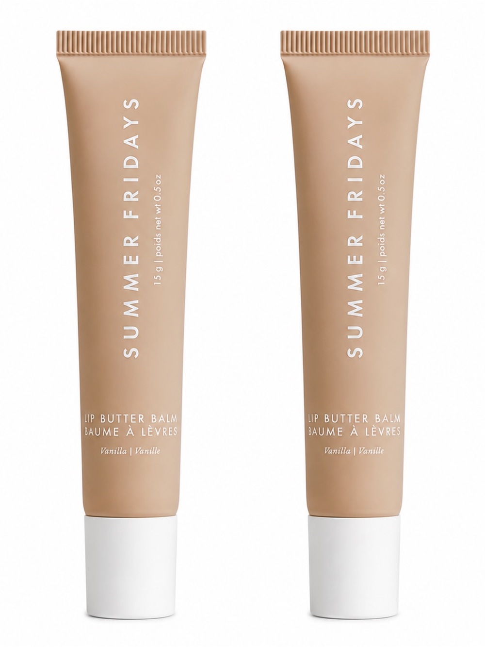 2X SUMMER FRIDAYS LIP BUTTER BALM IN VANILLA - NEW, NO BOXES
